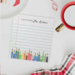 Bloc De Notas Entrega personalizada de profesores de noepad de e<br><div class="desc">Este práctico bloc de notas personalizado es un regalo atento y práctico que combina estilo y función. Perfecto para anotar notas, recordatorios, listas de tareas pendientes, o incluso ideas creativas, es un compañero ideal para profesores, amigos, familia, o a cualquiera que le guste estar organizado. Personalizarlo con un nombre o...</div>