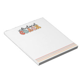 Bloc De Notas Entrenador educativo de enseñanza retro