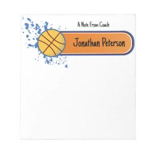 Bloc De Notas Entrenador Personal de Baloncesto