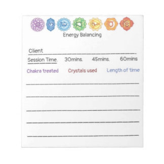 Bloc De Notas Equilibrio energético de Crystal Chakra