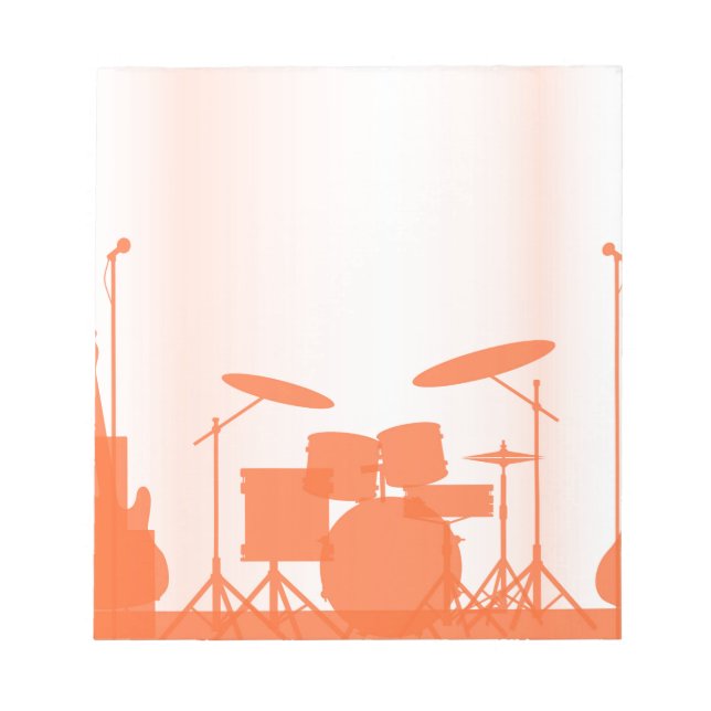 Bloc De Notas Equipo de banda de rock en escena (Frente)