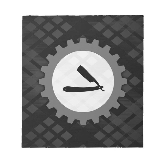 Bloc De Notas equipo de barbería (Frente)