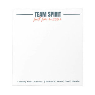 Bloc De Notas Equipo personalizado Inspirador Office Corporate