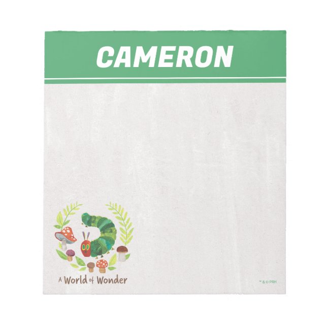 Bloc De Notas Eric Carle | Un mundo de maravillas (Frente)