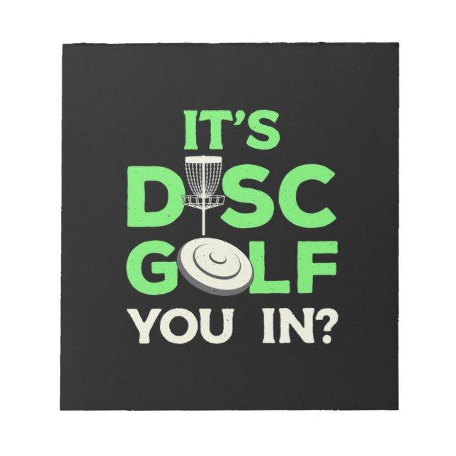 Bloc De Notas Es El Golf De Disco En El (Frente)