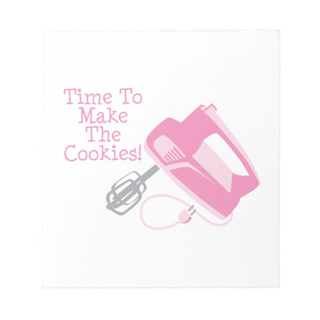 Bloc De Notas ¡Es Hora De Hacer Las Galletas! (Frente)