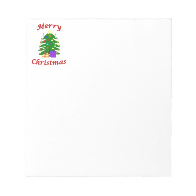Bloc De Notas ¡Es un árbol de Navidad alegre! (Frente)