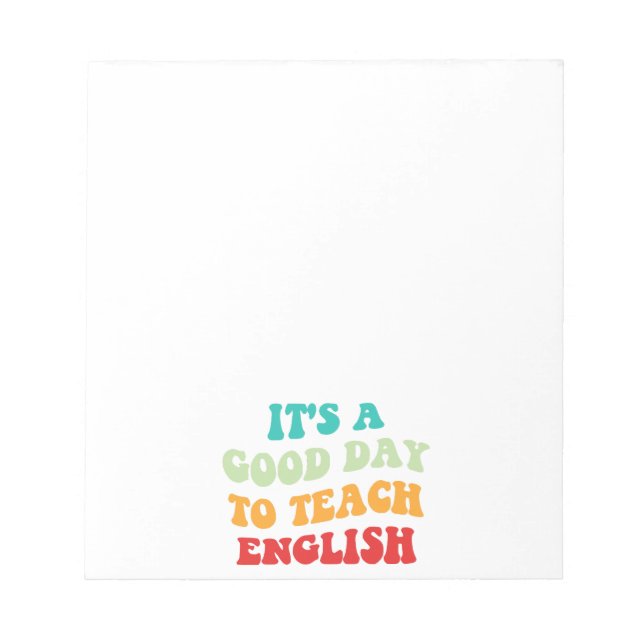 Bloc De Notas Es un buen día para enseñar inglés (Frente)