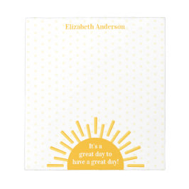 Bloc De Notas Es un gran día de cita positiva