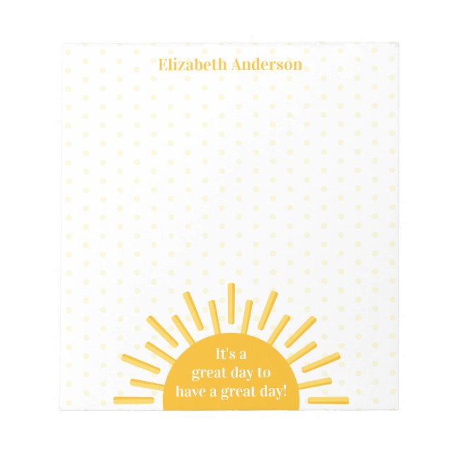 Bloc De Notas Es un gran día de cita positiva (Frente)