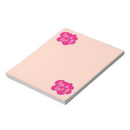 Bloc De Notas Es una ducha de bebé rosa chica