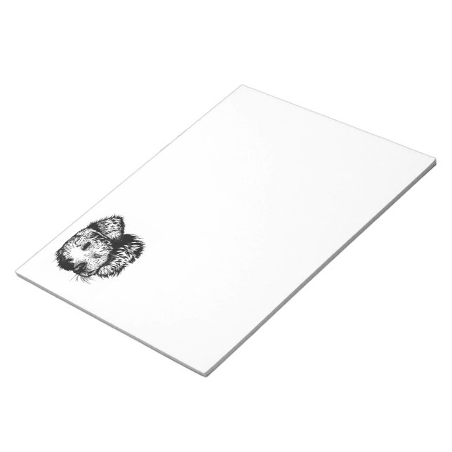 Bloc De Notas Esbozo de cabeza canina (Lado Derecho)