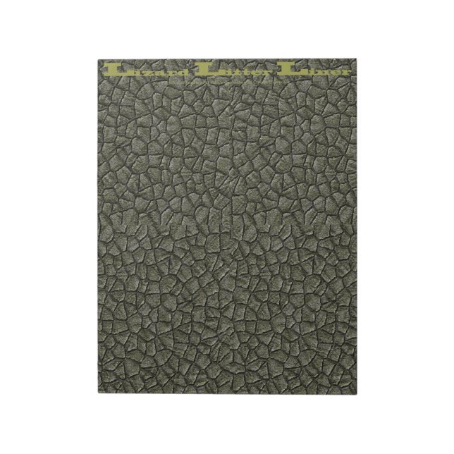 Bloc De Notas Escala Verde de Lizard Litter Liner (Lado Izquierdo)