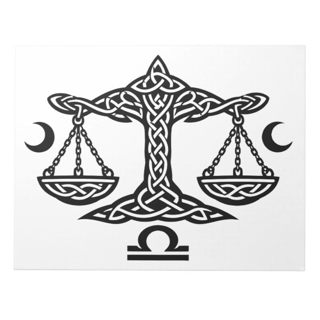 Bloc De Notas Escalas Libra Celta por BurnsInHell (Frente)
