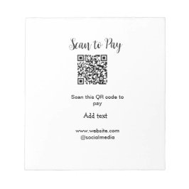 Bloc De Notas Escanear para pagar escanear código QR agregar det
