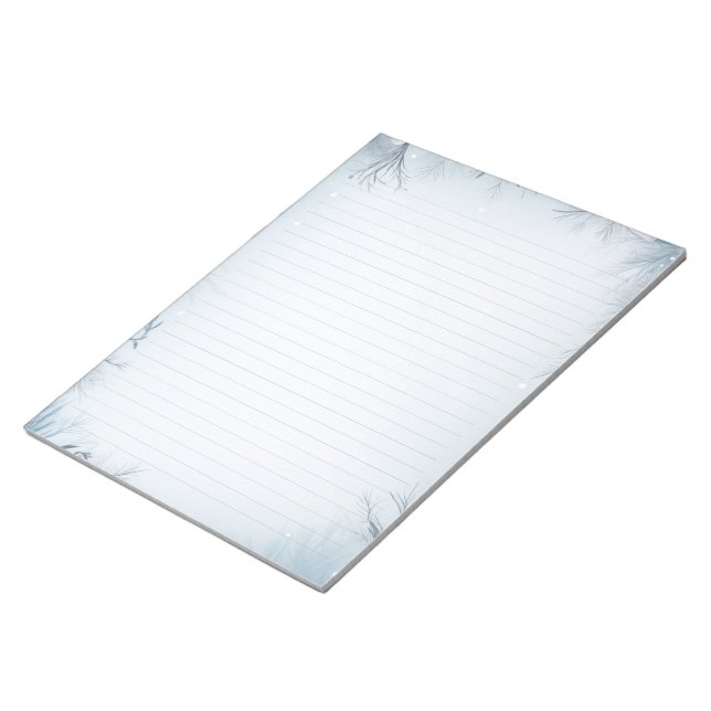 Bloc De Notas Escarcha temática de invierno, cola helada (Lado Derecho)