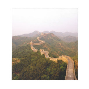 Bloc De Notas Escenario colorido en la Gran Muralla de China en