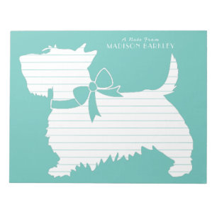 Bloc De Notas Escocia Terrier Scottie Perro Puppy Scotty