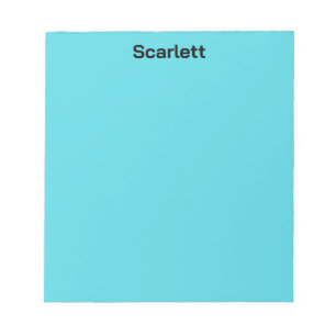 Bloc De Notas Escritorio de nombre personalizado color pastel tu