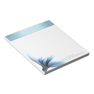 Bloc De Notas Escritorio Mermaid Glitz Princess Blue Tail and