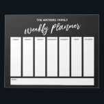 Bloc De Notas Escritura a mano simple con un planificador semana<br><div class="desc">Este versátil planificador semanal se ha configurado con elementos muy básicos que pueden ser editados... excepto para el encabezado. La frase "planificador semanal" se representó en un moderno tipo de letra informal y se ha colocado, como gráfico, en la parte superior de la página. Utilice los campos de plantilla para...</div>