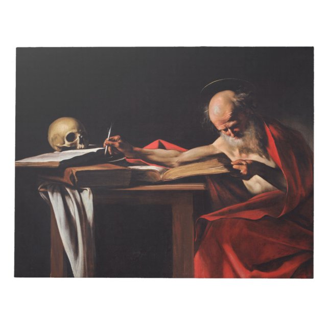 Bloc De Notas Escritura de Saint Jerome (por Caravaggio) (Frente)