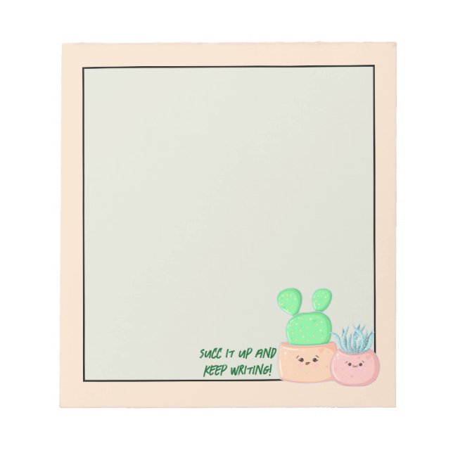 Bloc De Notas Escrúpulos suculentos: Notepad (Frente)