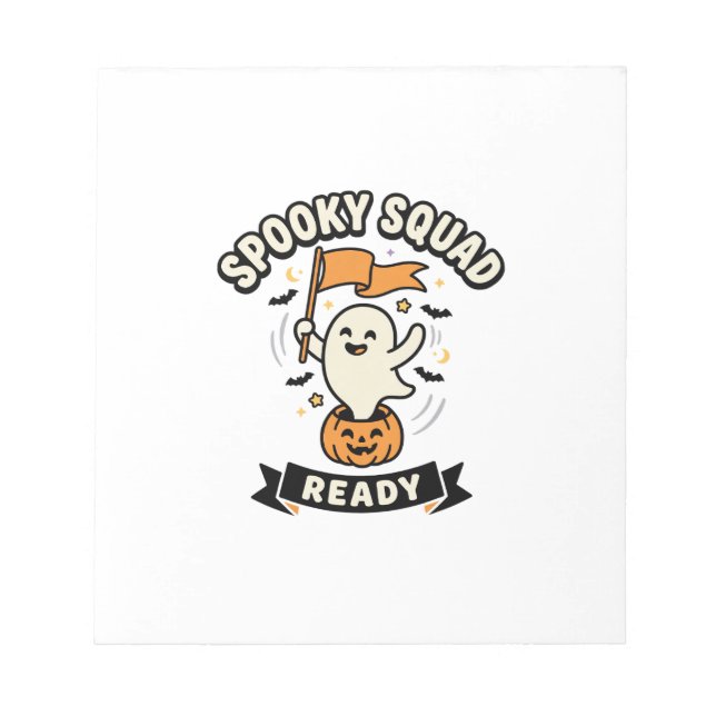 Bloc De Notas Escuadrón de Fantasmas de Halloween (Frente)