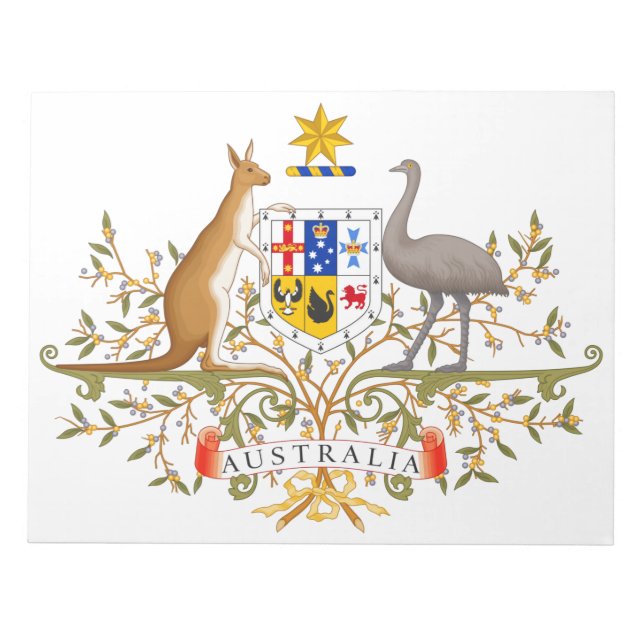 Bloc De Notas Escudo de Australia (Frente)