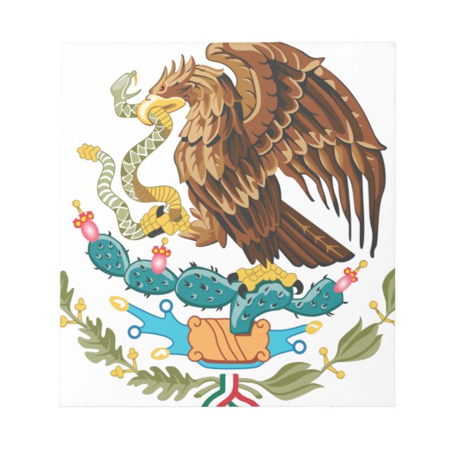 Bloc De Notas Escudo Nacional de México - Emblema Mexicano (Frente)