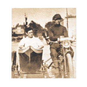 Bloc De Notas Escuela vieja Guay de la motocicleta del vintage y