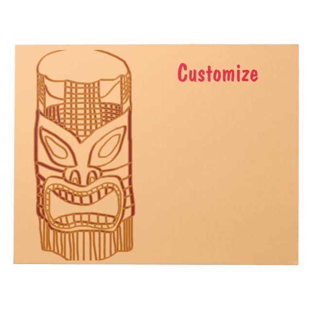 Bloc De Notas Escultura Tiki de oro Thunder_Cove (Frente)