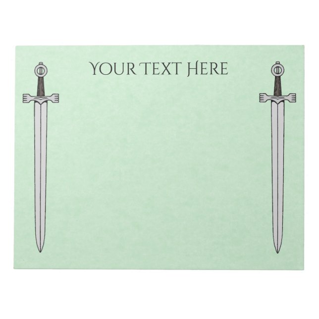 Bloc De Notas Espada irlandesa (Frente)