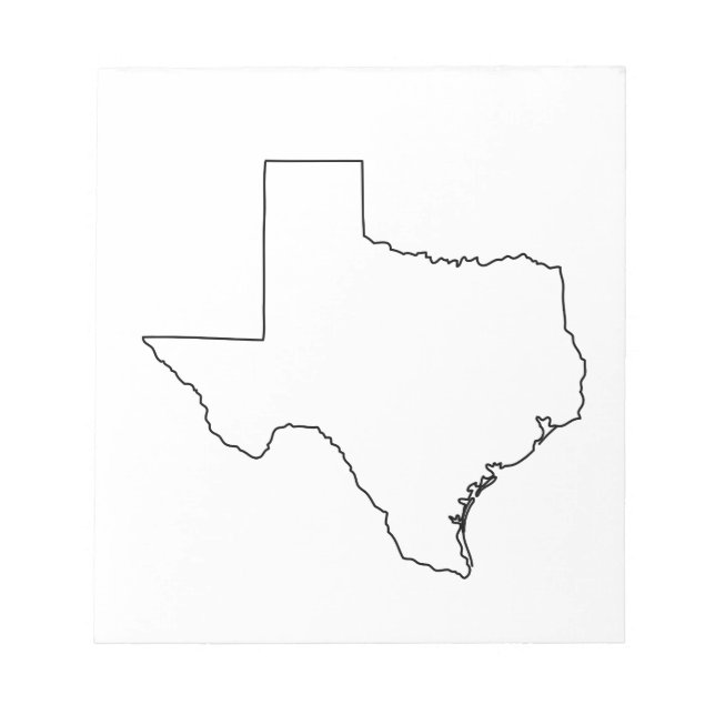 Bloc De Notas Esquema de la Colección de Texas (Frente)