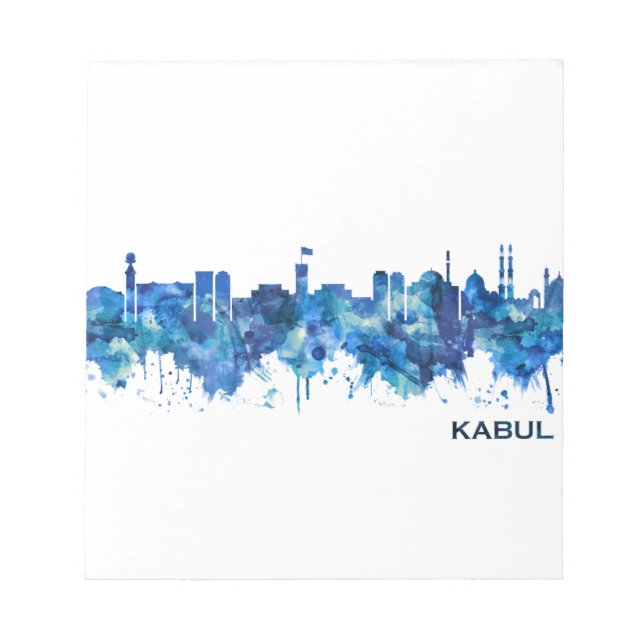 Bloc De Notas Esquina azul de Kabul (Frente)