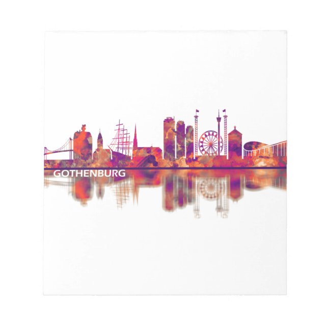 Bloc De Notas Esquina de Suecia de Gotemburgo (Frente)