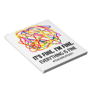 Bloc De Notas Está bien, estoy bien, todo está bien.