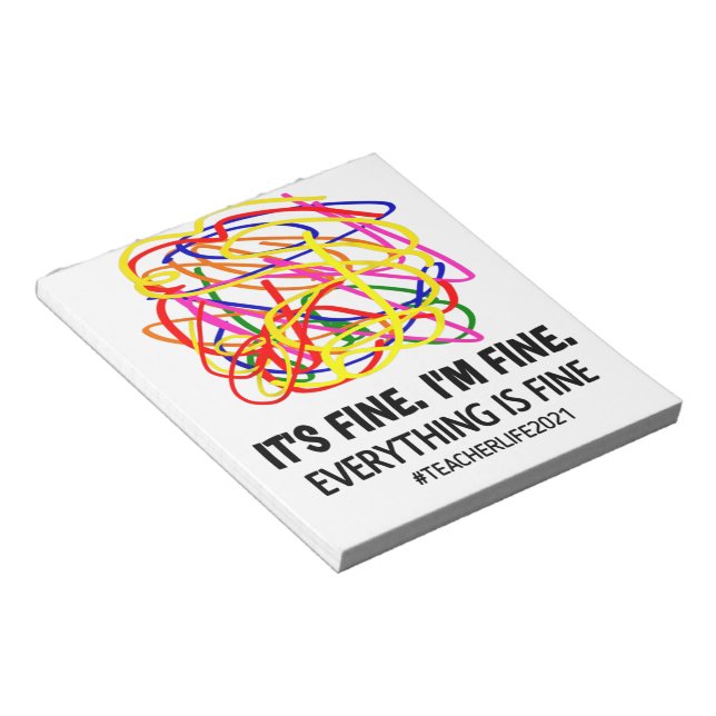 Bloc De Notas Está bien, estoy bien, todo está bien. (Lado Derecho)