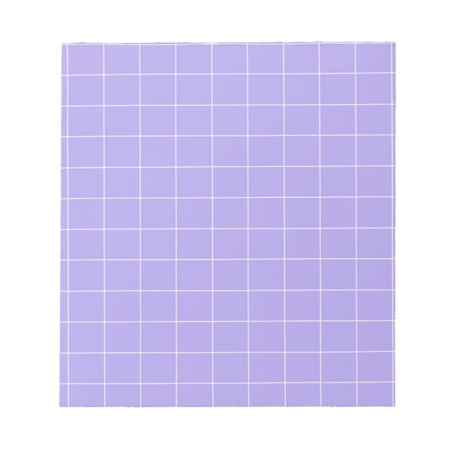 Bloc De Notas Estacionamiento clásico Purple Gingham Checkered (Frente)