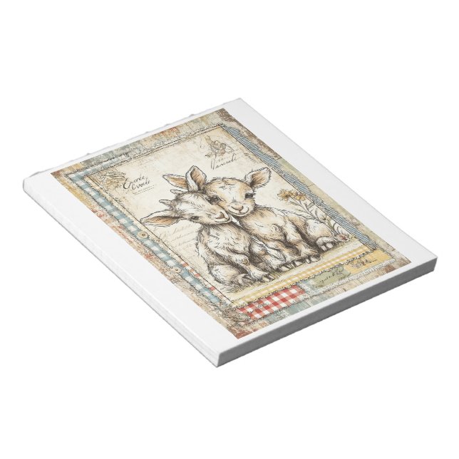 Bloc De Notas Estacionamiento de cosecha de cabras notables (Lado Derecho)