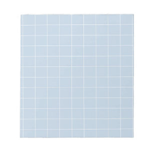 Bloc De Notas Estacionamiento de estilo clásico Blue Gingham Che