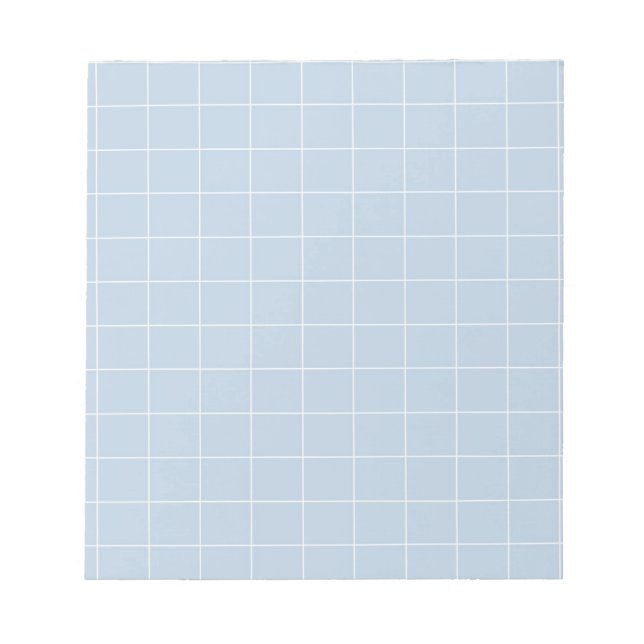 Bloc De Notas Estacionamiento de estilo clásico Blue Gingham Che (Frente)