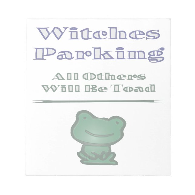 Bloc De Notas Estacionamiento de las brujas (Frente)