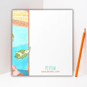 Bloc De Notas Estacionamiento de tortuga marina