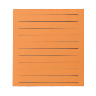 Bloc De Notas Estacionamiento elegante y vibrante naranja