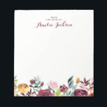 Bloc De Notas Estacionamiento personalizado de color de agua de<br><div class="desc">¡Más Notepads de bonito en la Pequeña Tienda Bayleigh!</div>