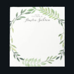 Bloc De Notas Estacionamiento personalizado de la hoja verde<br><div class="desc">¡Más Notepads de bonito en la Pequeña Tienda Bayleigh!</div>