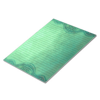 Bloc De Notas Estacionamiento Rústico Vintage Green Lining