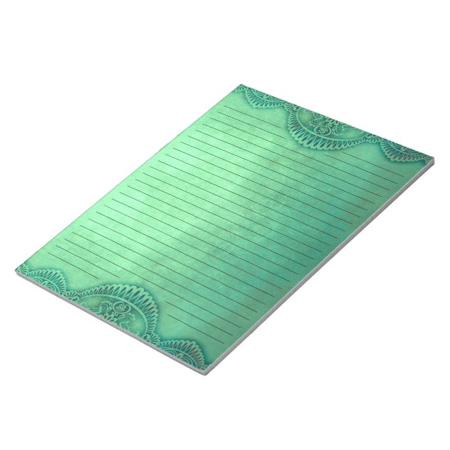 Bloc De Notas Estacionamiento Rústico Vintage Green Lining (Lado Derecho)