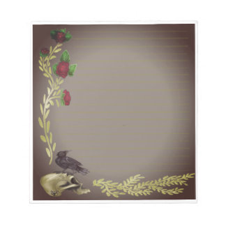 Bloc De Notas Estacionario gótico